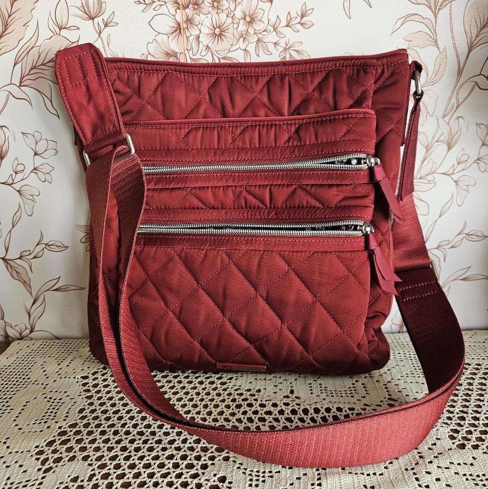 Quilted Red Crossbody Bag